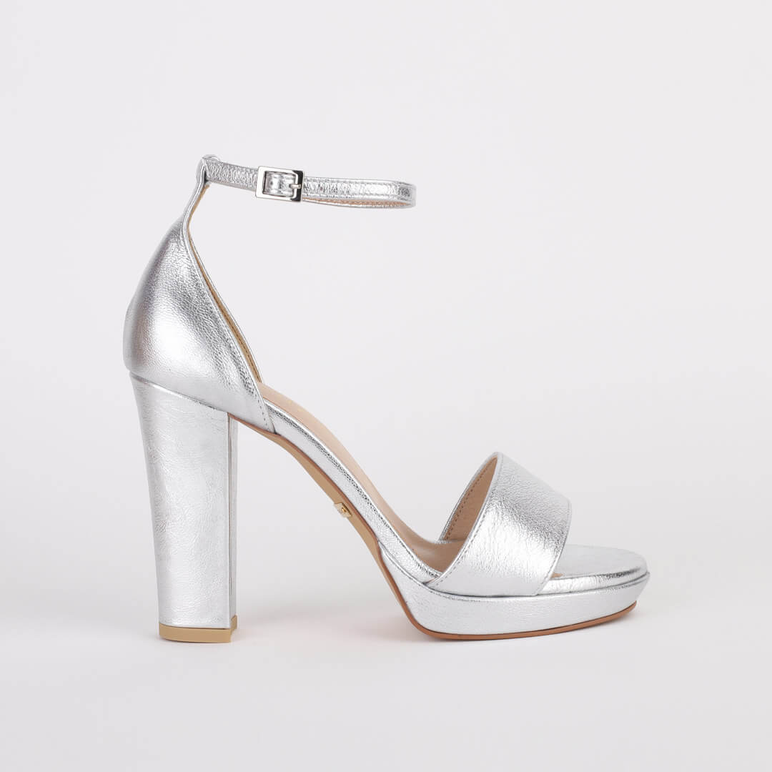 Sparkly silver heels | Vinted